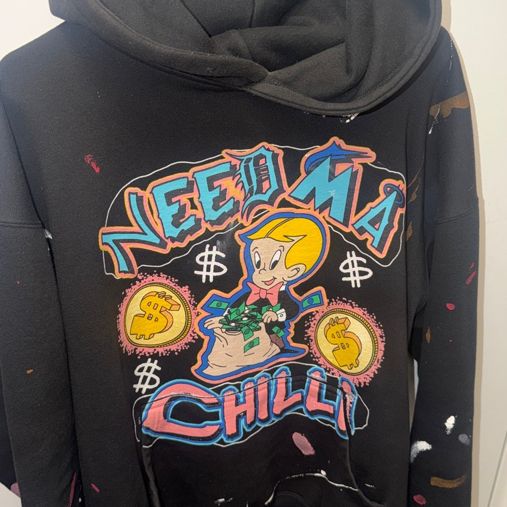 “Need Ma Chilli" By Playerrways & the Stinc Team black hoodie XL